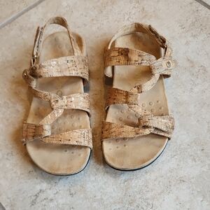 Vionic Amber Cork Strap Sandals Sz 5